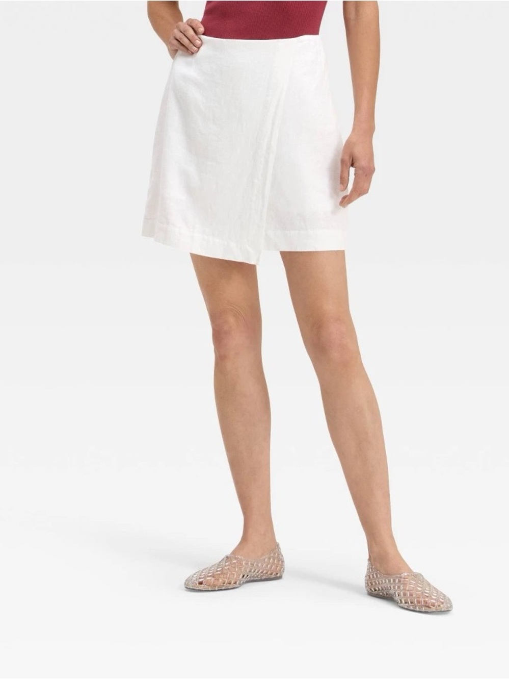 a new day White Mini Skort b113se